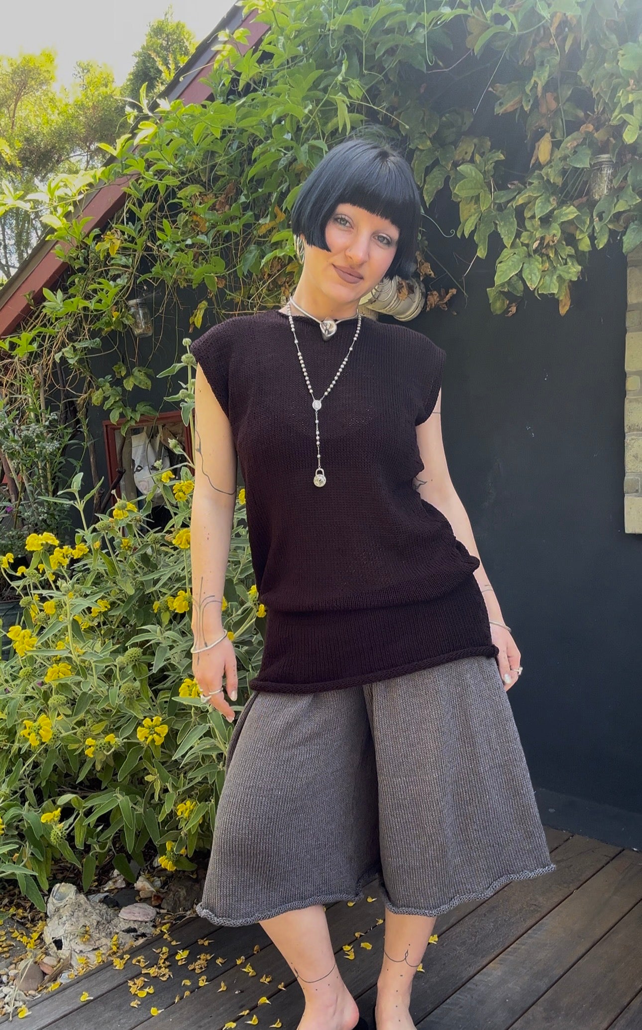 Sava Sleeveless Sweater Mini Dress Knitting Pattern
