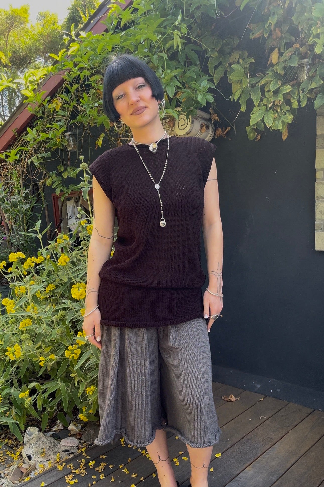 Sava Sleeveless Sweater Mini Dress Knitting Pattern