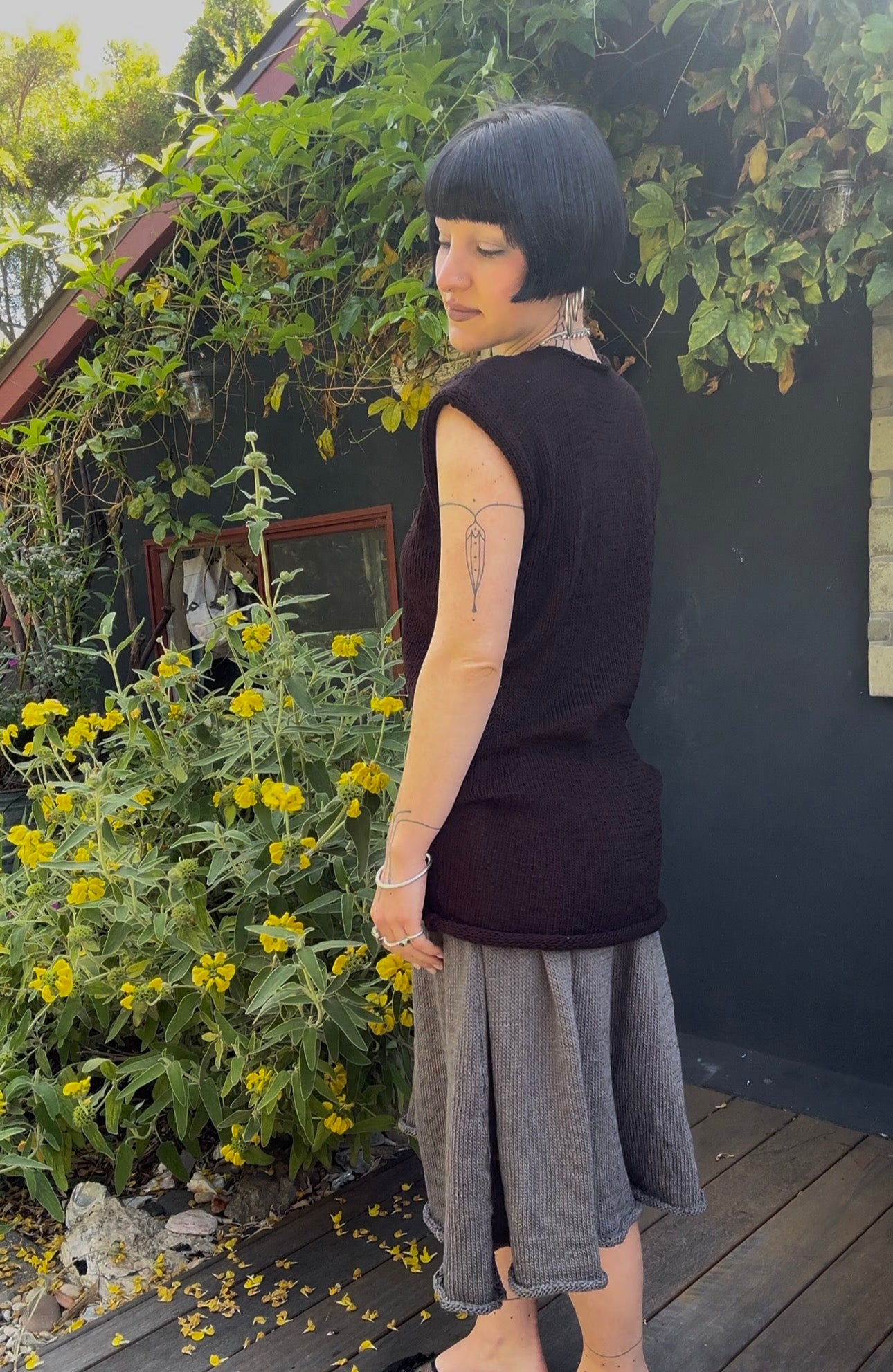Sava Sleeveless Sweater Mini Dress Knitting Pattern
