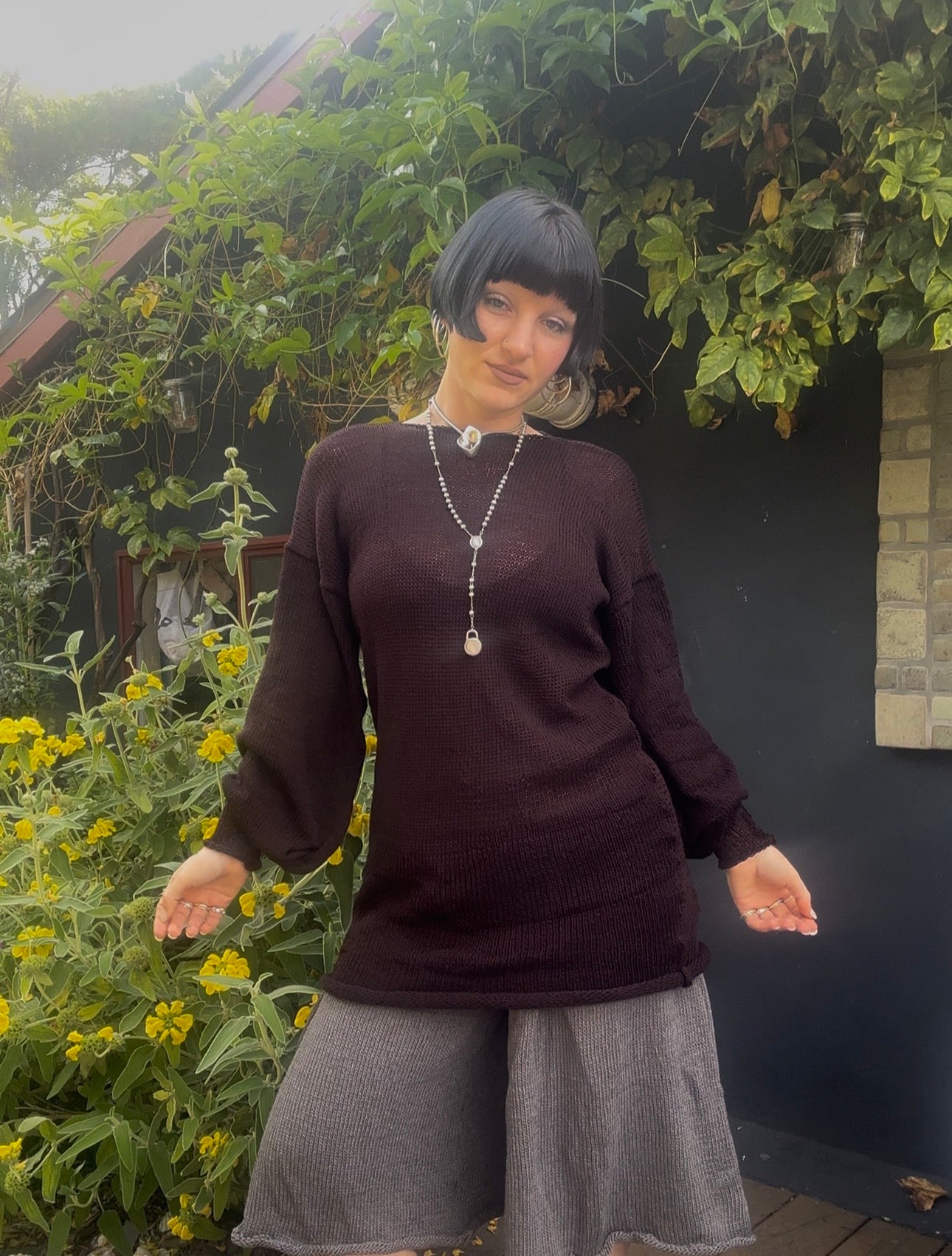 Ancasta Slouchy Sweater Dress Knitting Pattern