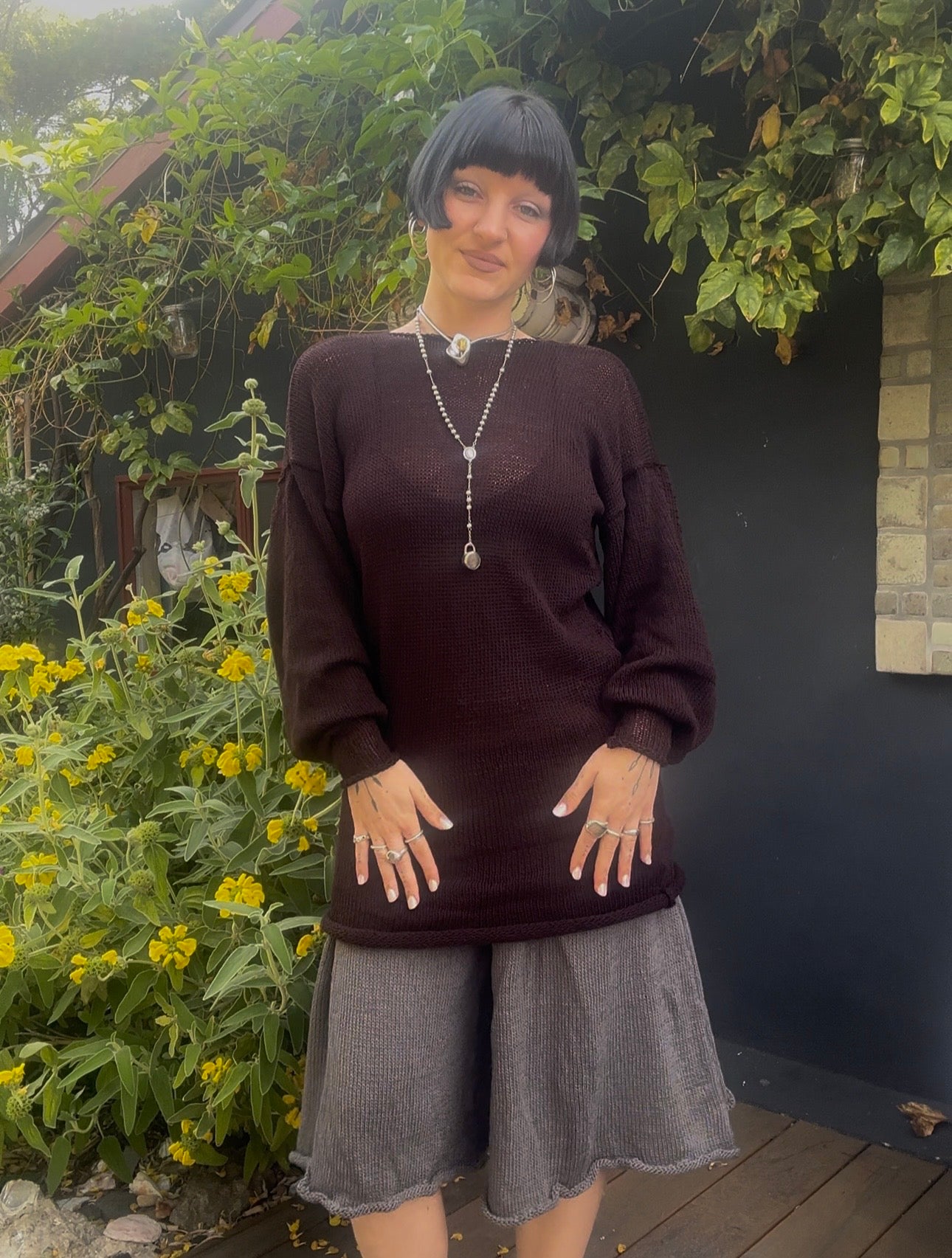 Ancasta Slouchy Sweater Dress Knitting Pattern