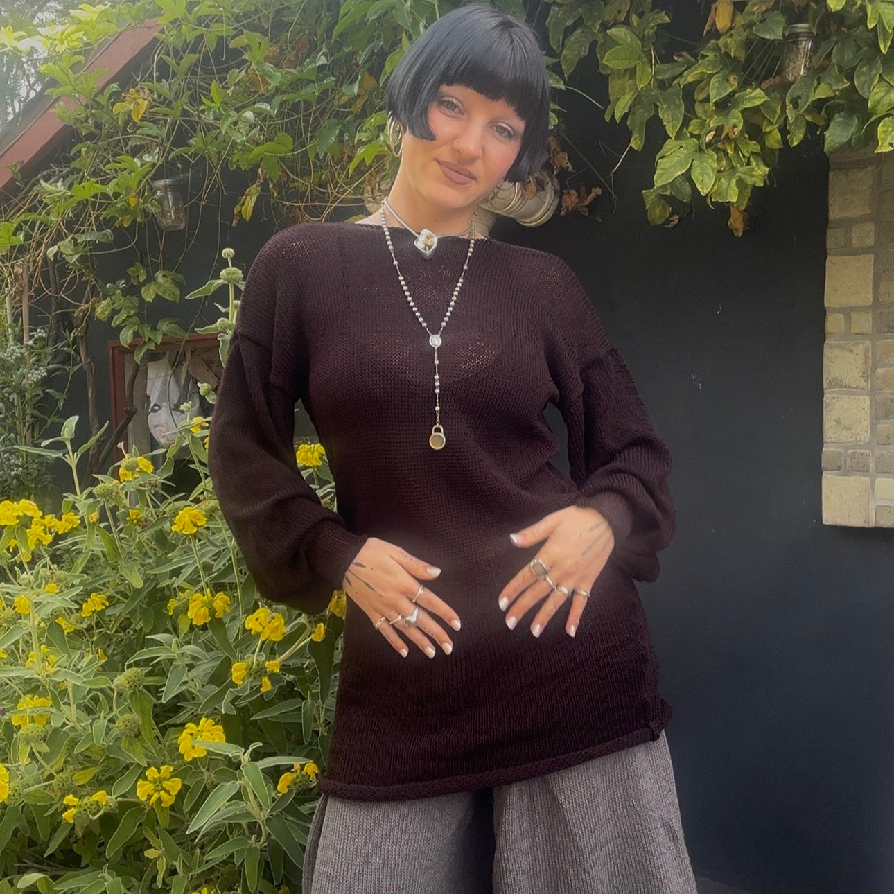 Ancasta Slouchy Sweater Dress Knitting Pattern