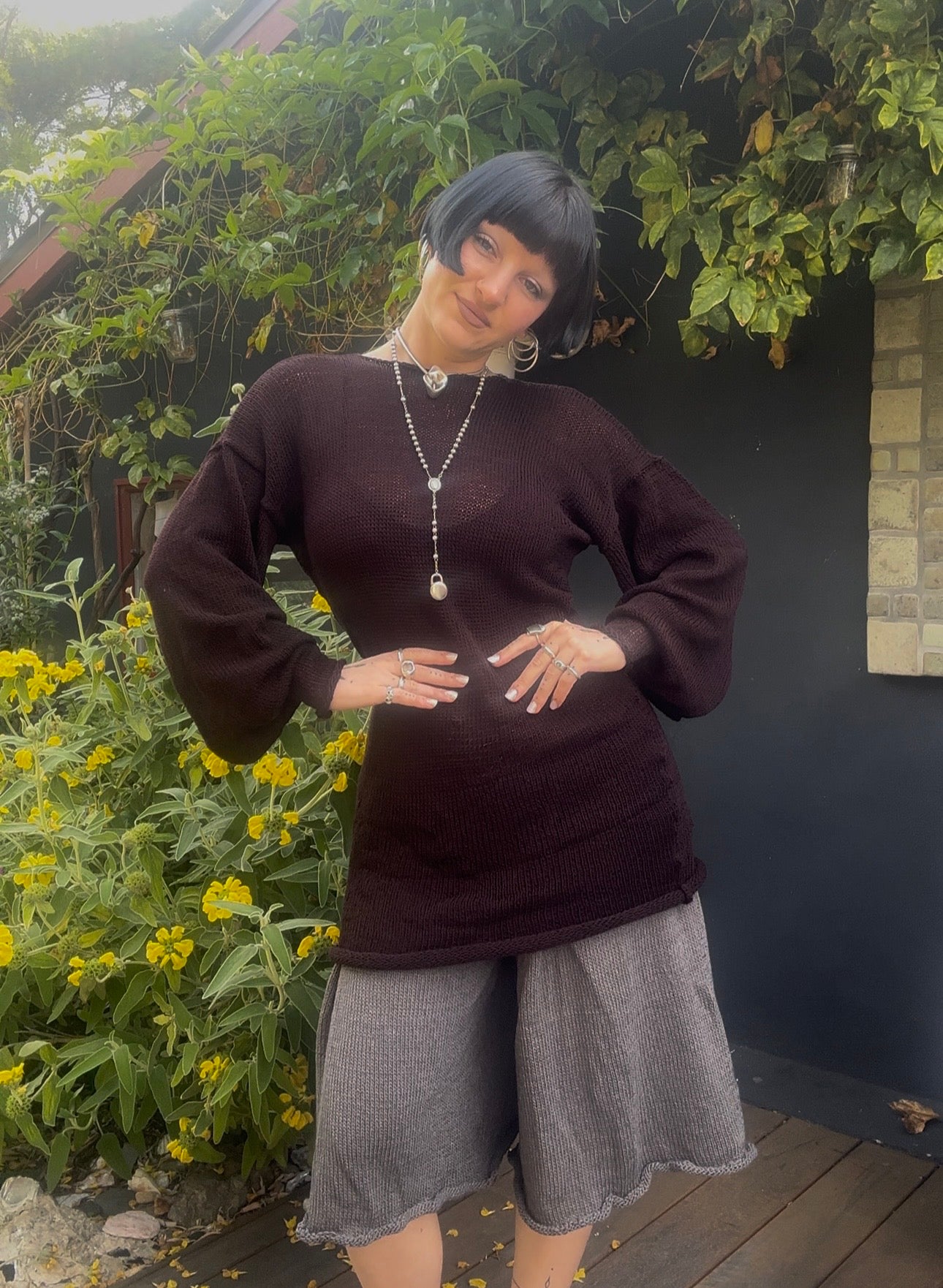 Ancasta Slouchy Sweater Dress Knitting Pattern