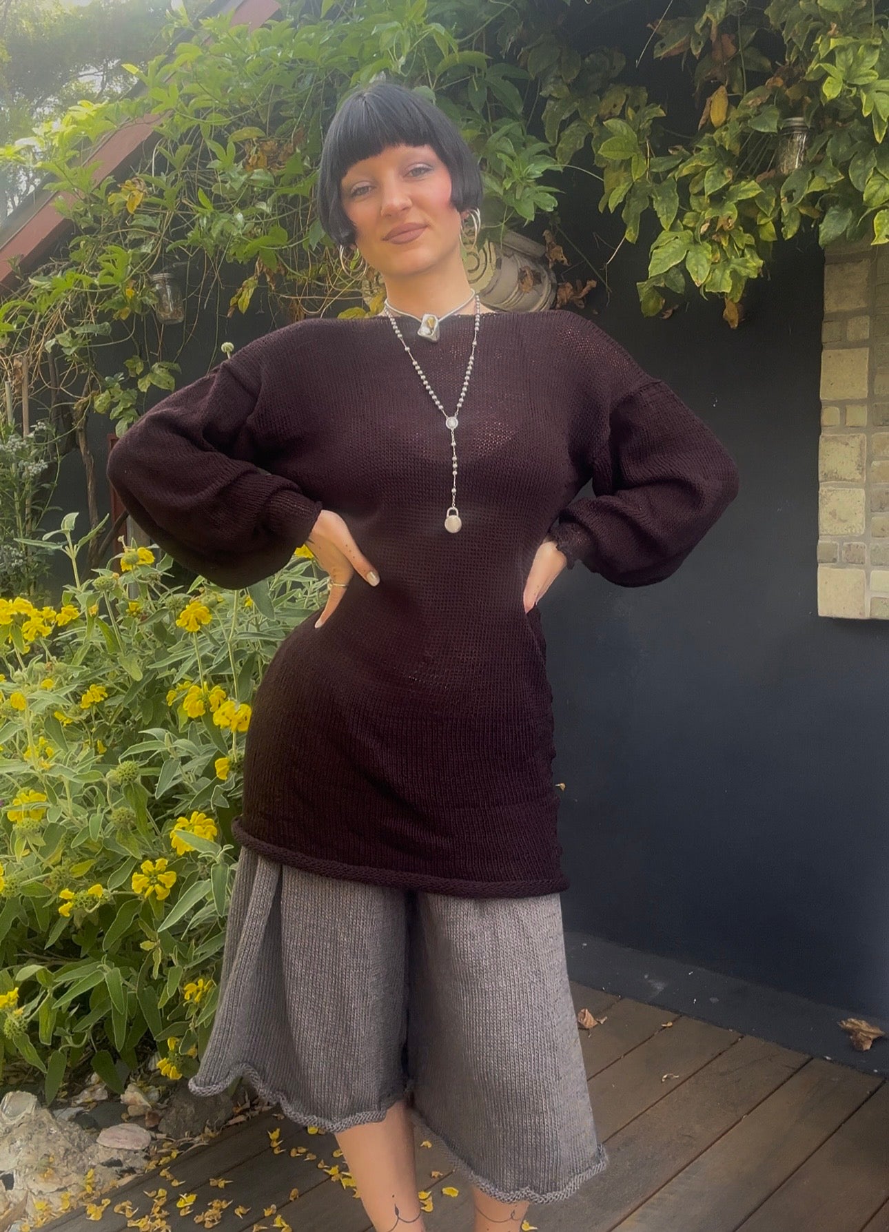 Ancasta Slouchy Sweater Dress Knitting Pattern