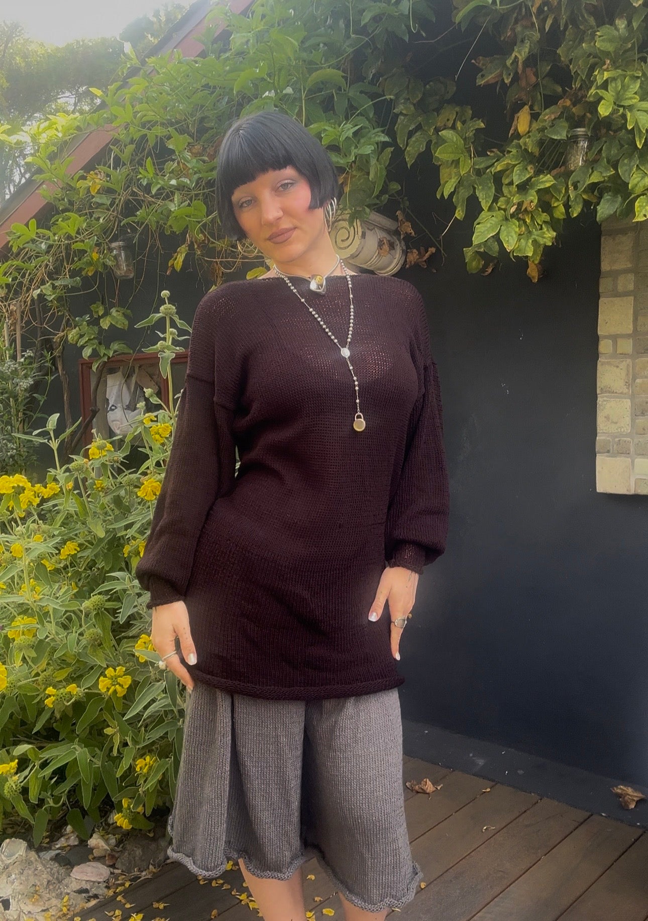 Ancasta Slouchy Sweater Dress Knitting Pattern