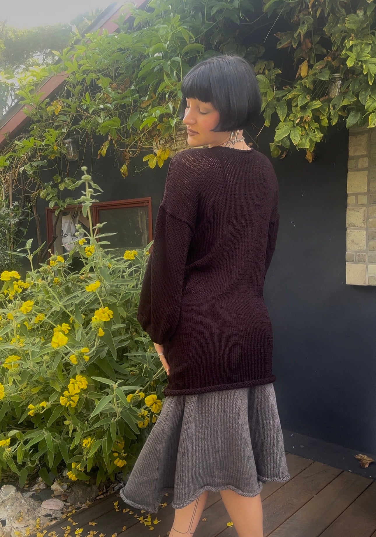 Ancasta Slouchy Sweater Dress Knitting Pattern