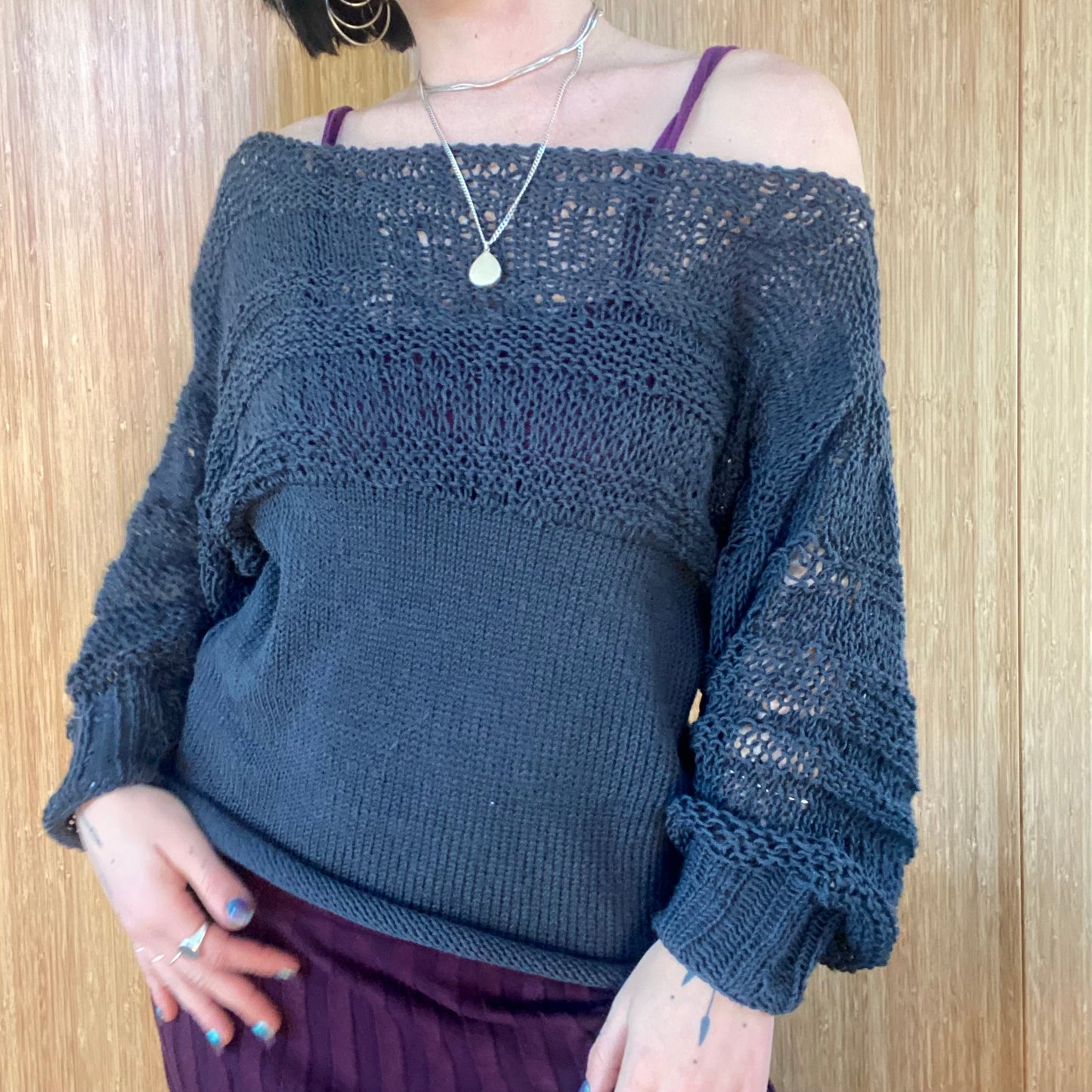 Laurel Boatneck Knit Sweater Pattern