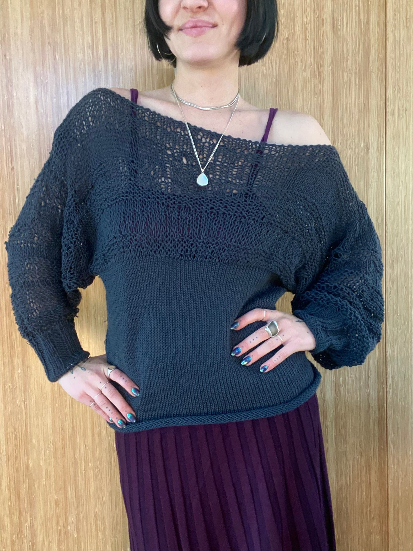 Laurel Boatneck Knit Sweater Pattern