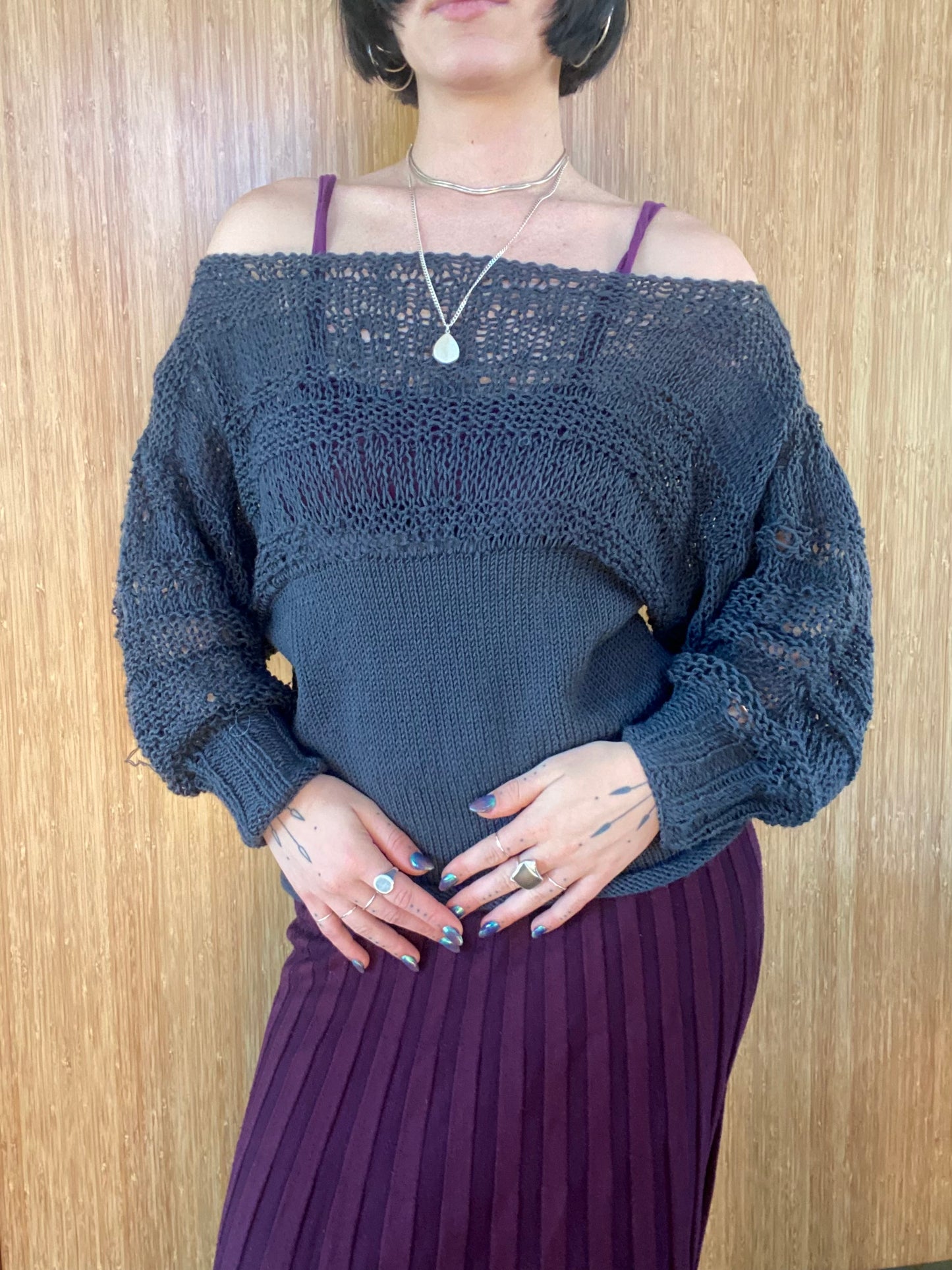 Laurel Boatneck Knit Sweater Pattern