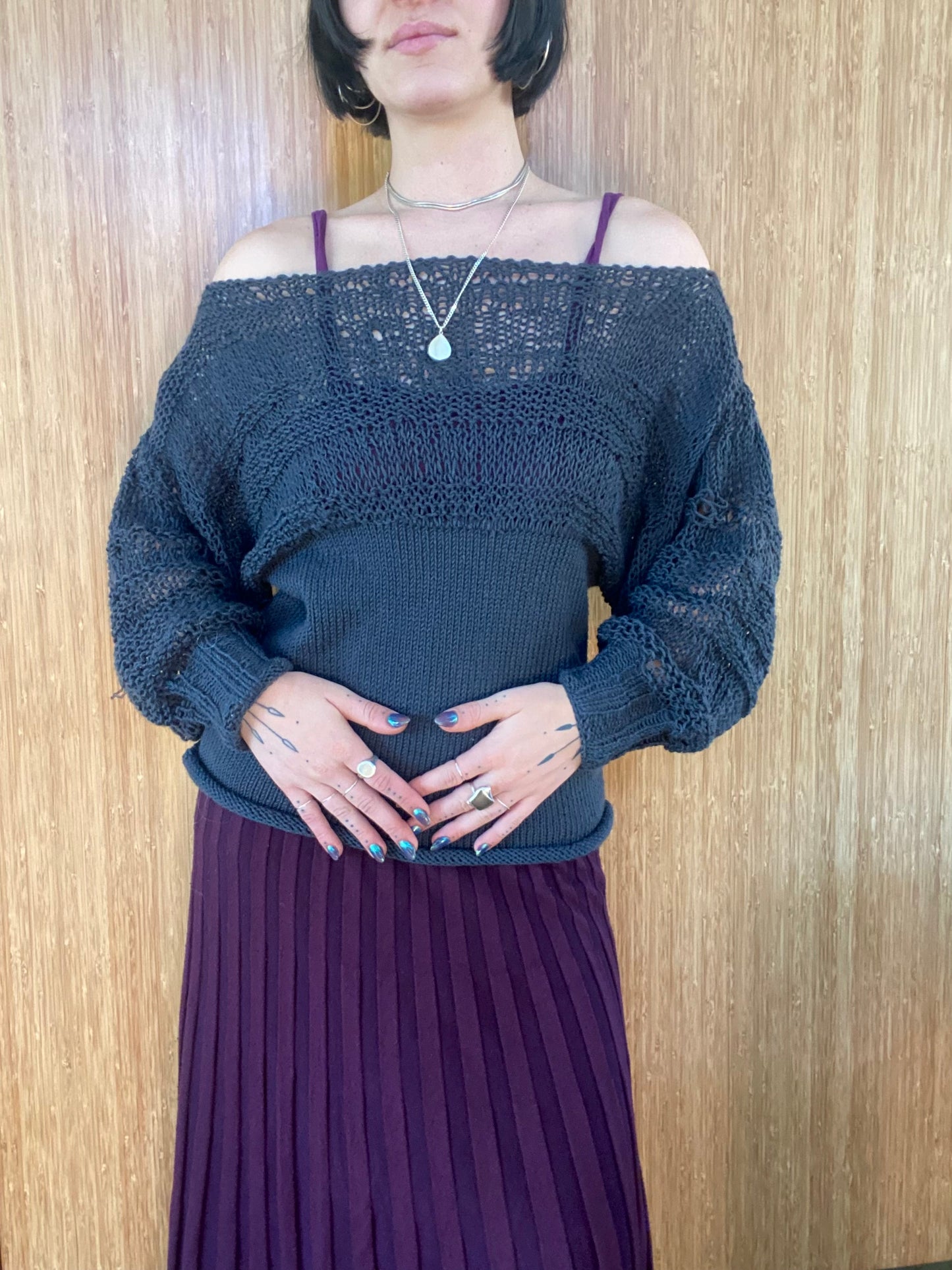 Laurel Boatneck Knit Sweater Pattern