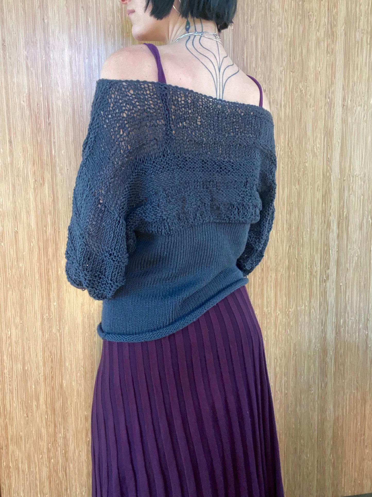 Laurel Boatneck Knit Sweater Pattern