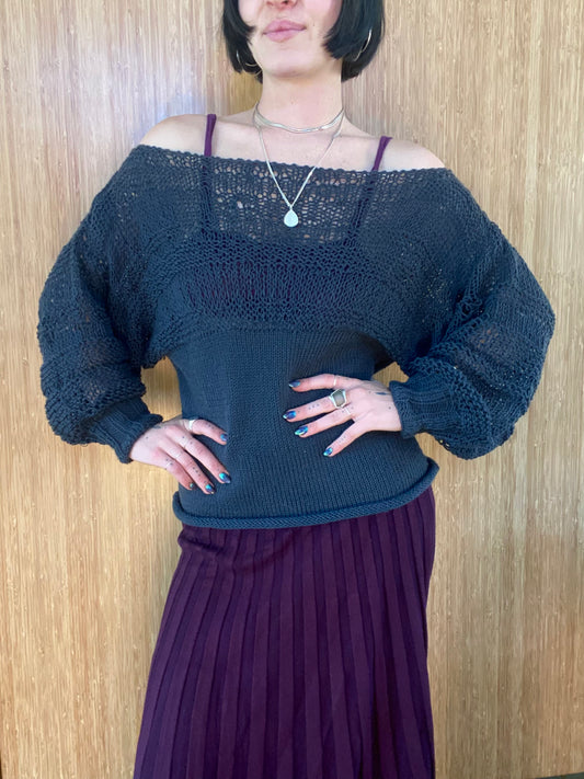 Laurel Boatneck Knit Sweater Pattern