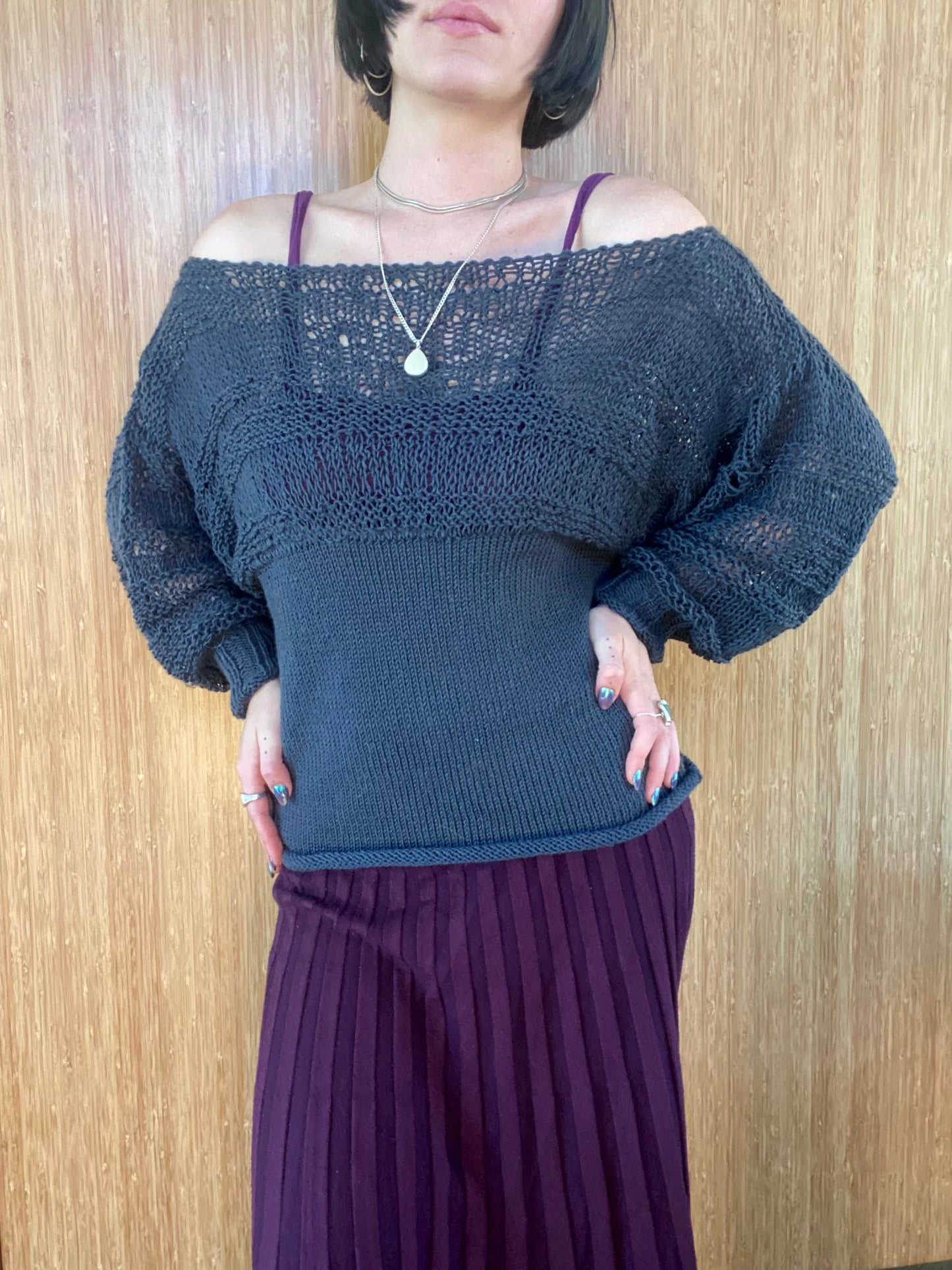 Laurel Boatneck Knit Sweater Pattern