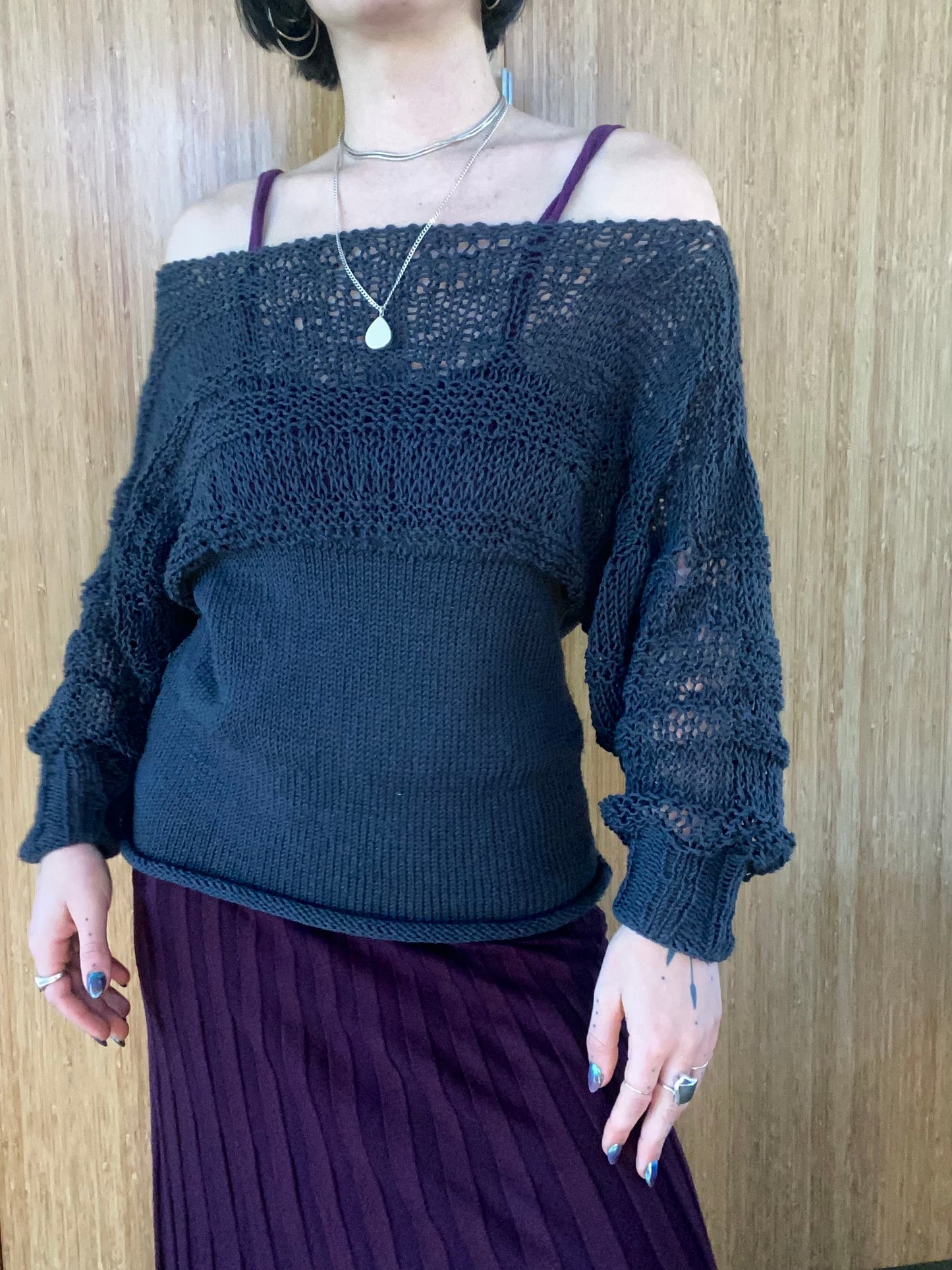 Laurel Boatneck Knit Sweater Pattern