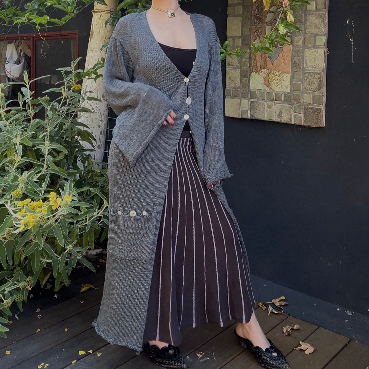 Hestia Knit Long Sleeve Cardigan Knitting Pattern