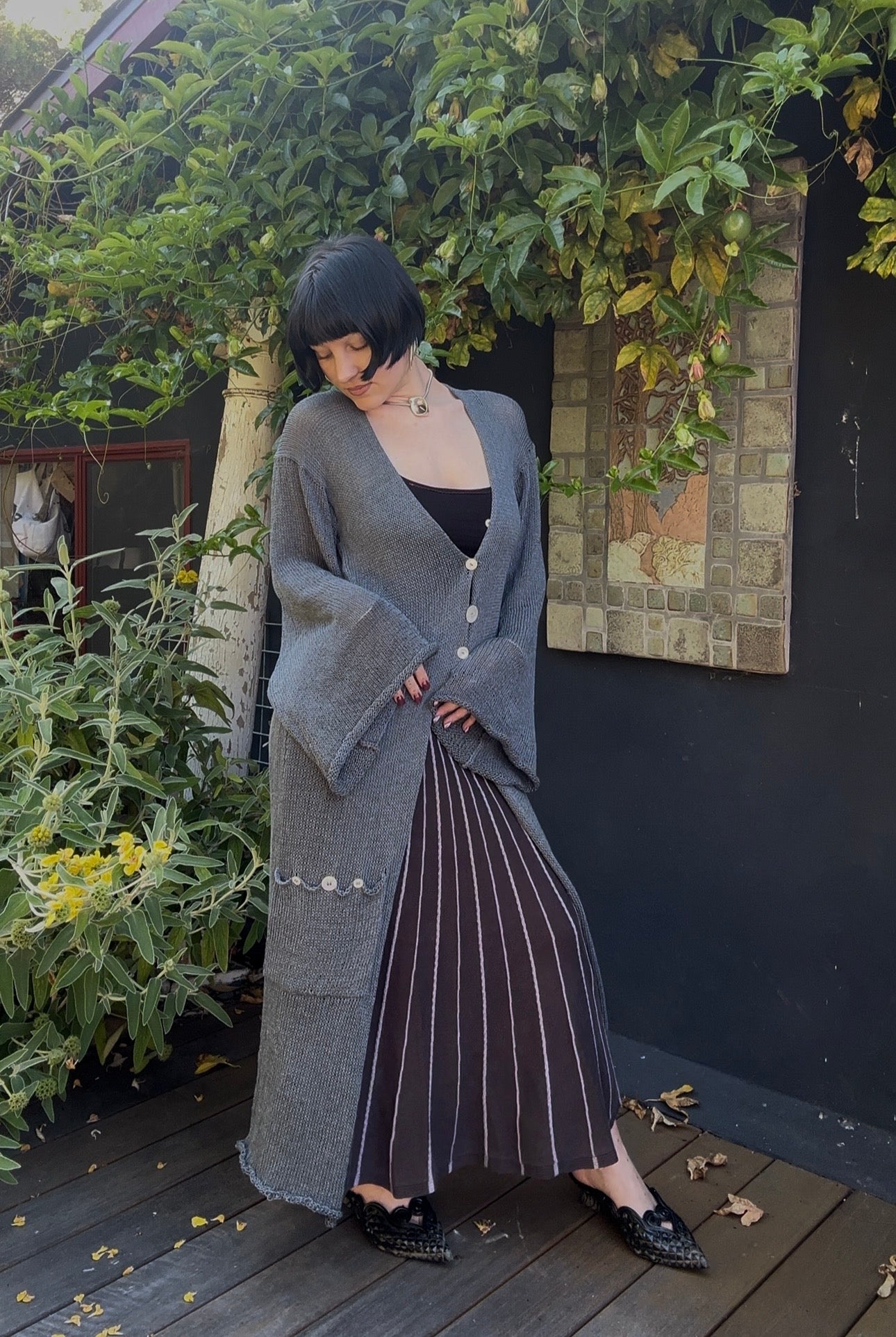 Hestia Knit Long Sleeve Cardigan Knitting Pattern