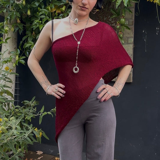 Lycoris Knit Mini Poncho *