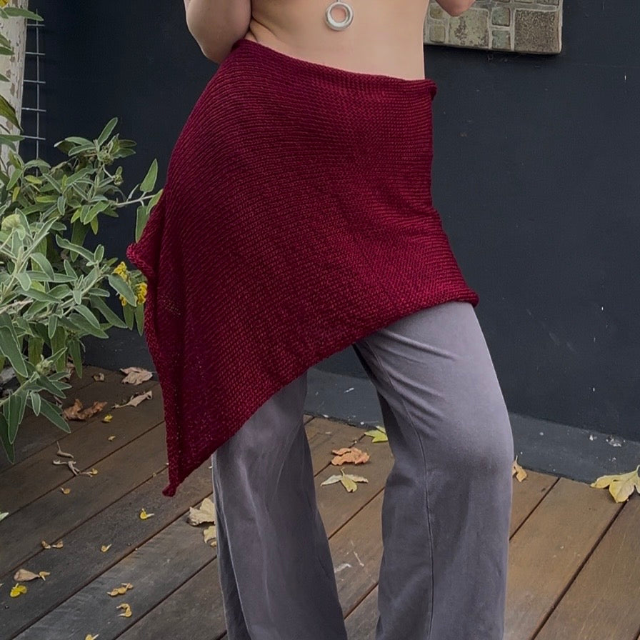Lycoris Knit Mini Poncho *