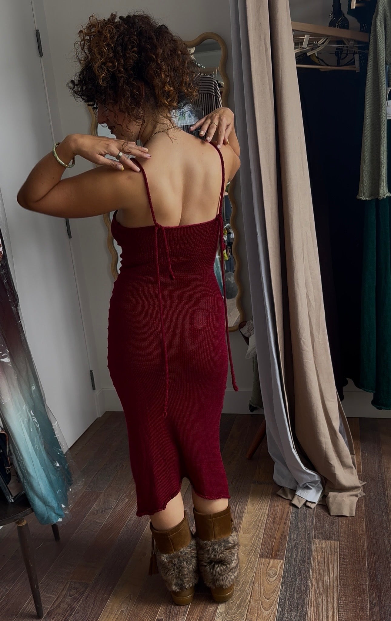 Roselle Knit Midi Dress *