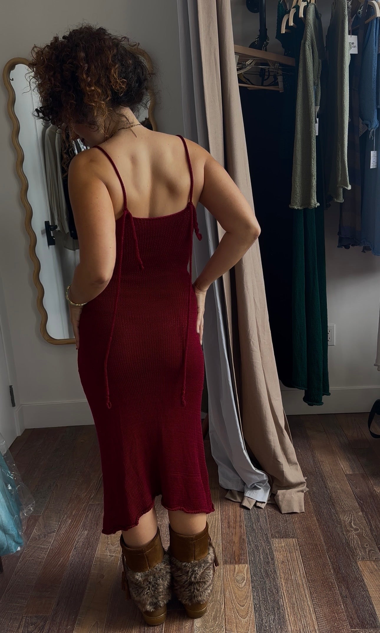 Roselle Knit Midi Dress *