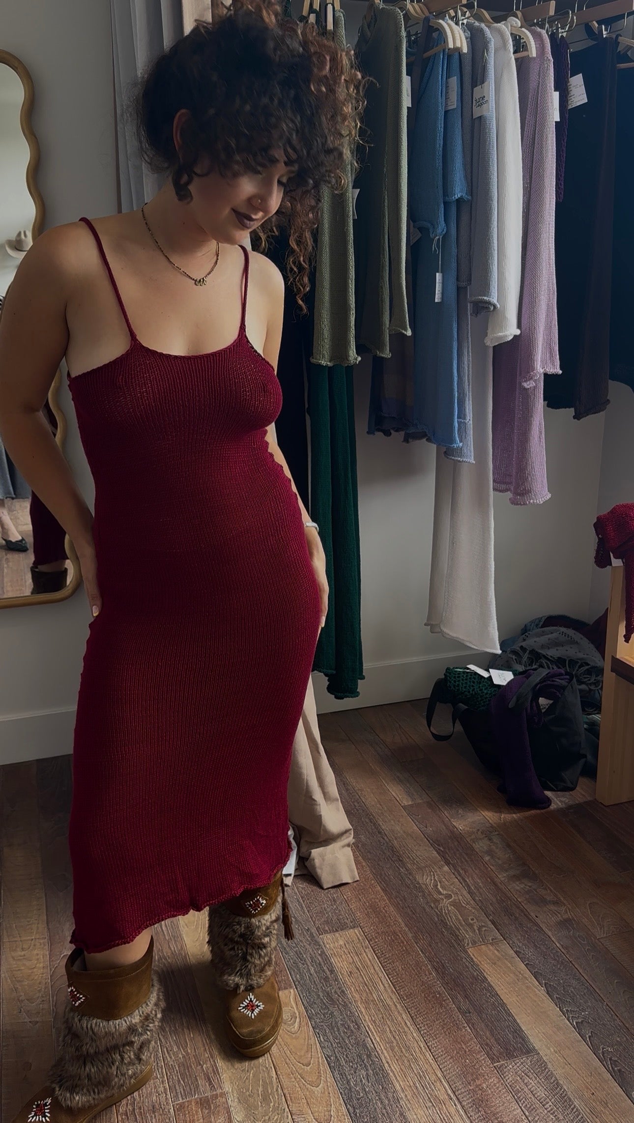 Roselle Knit Midi Dress *