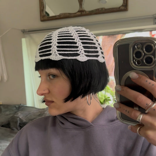 Lilium Lace Crochet Scullcap Hat *