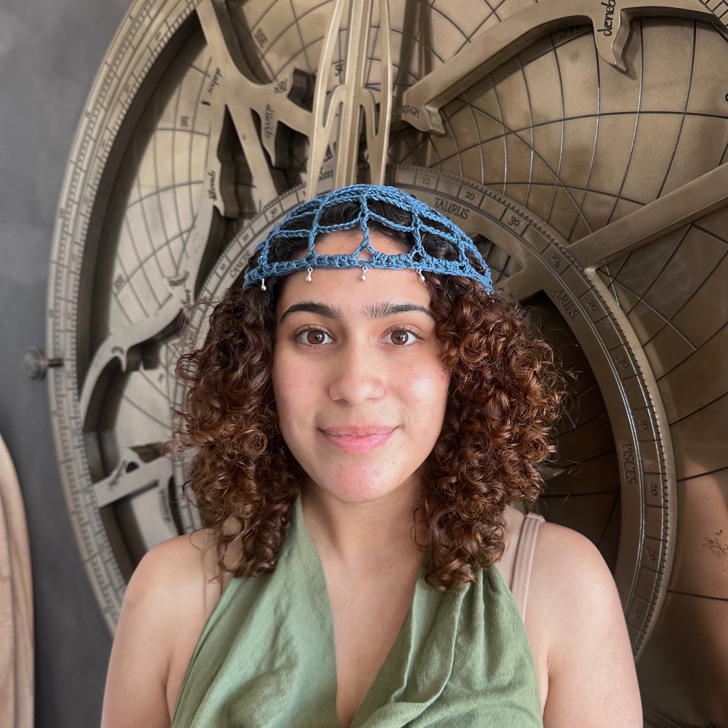Cyanea Mesh Crochet Scullcap Hat *