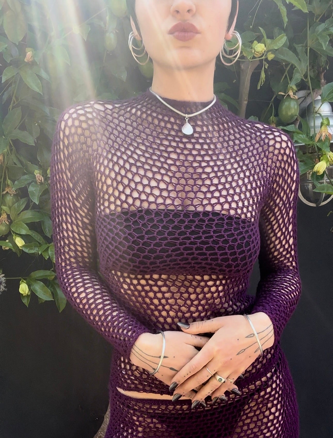 Saltmarsh Mesh Mockneck Top