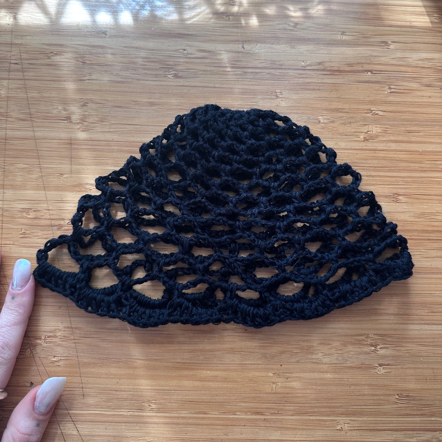 Cyanea Mesh Crochet Scullcap Hat