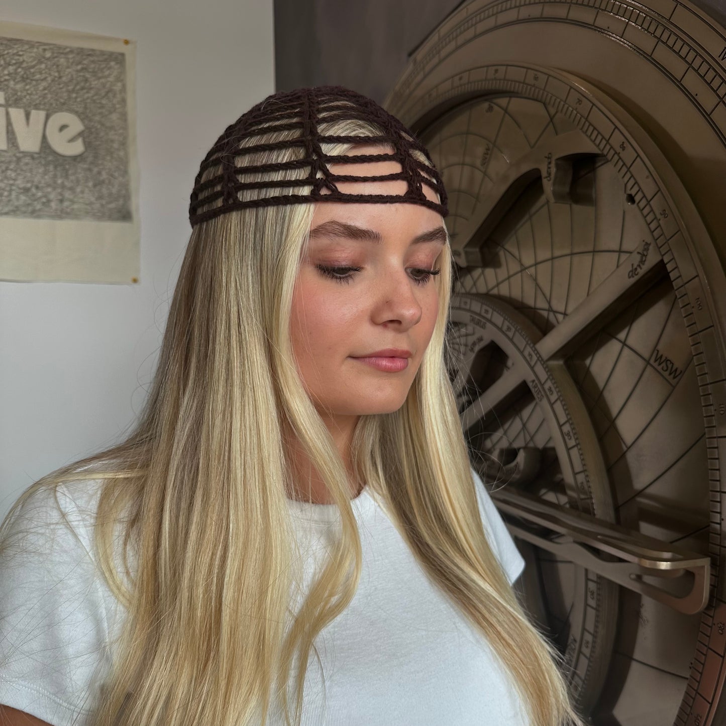 Meliae Lace Crochet Scullcap Hat *