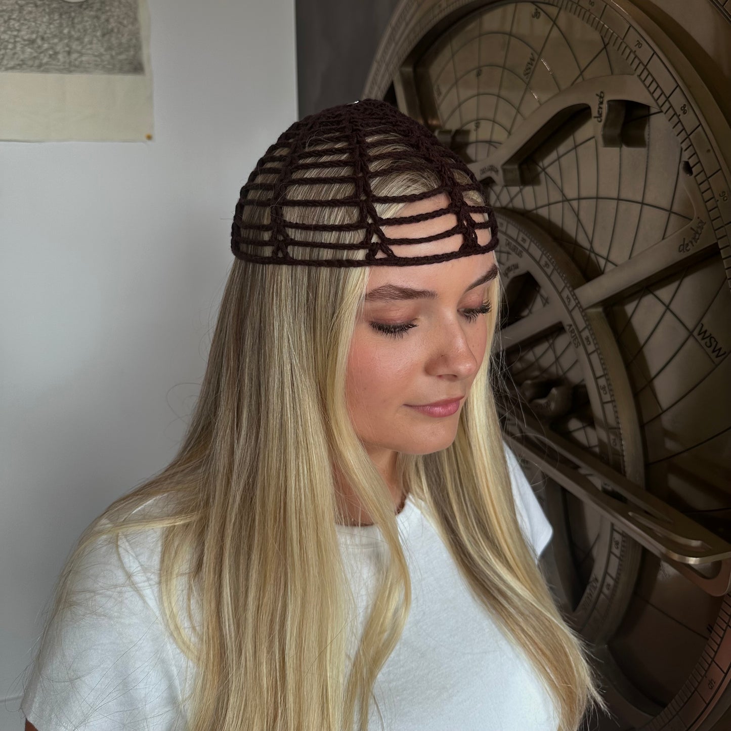Meliae Lace Crochet Scullcap Hat *