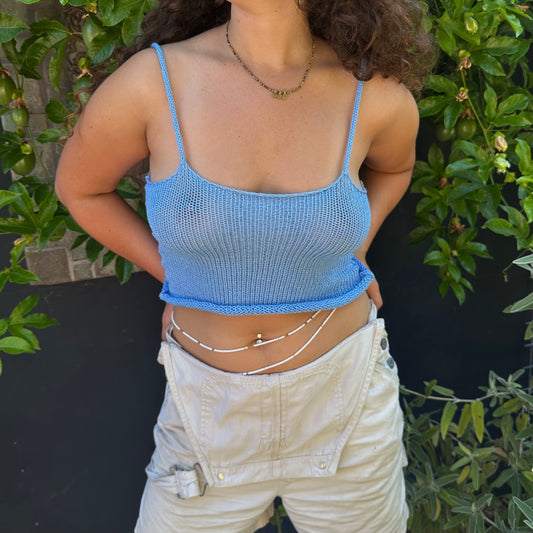 Khione Knit Crop Tank Top *
