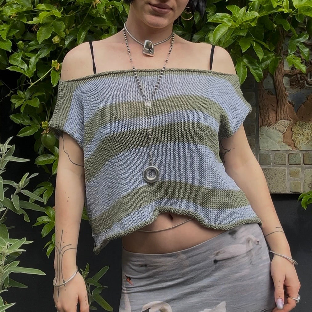 Sylph Striped Knit Top