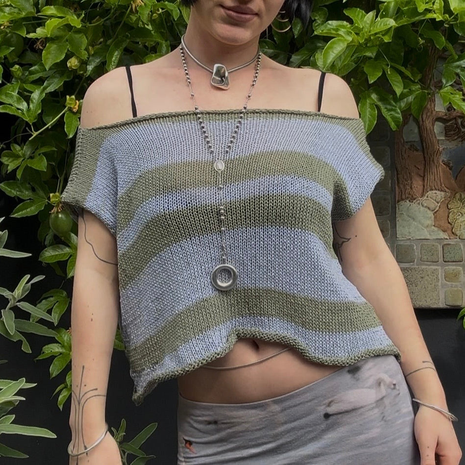 Sylph Striped Knit Top