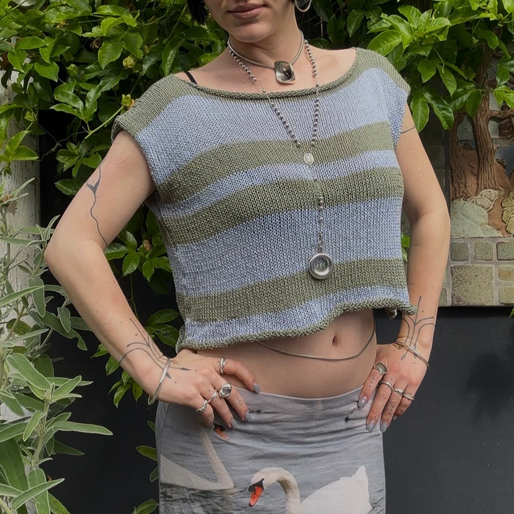 Sylph Striped Knit Top