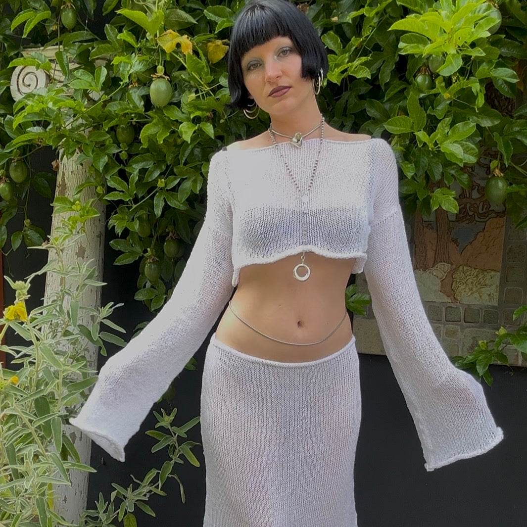 Thyia Knit Cropped Sweater
