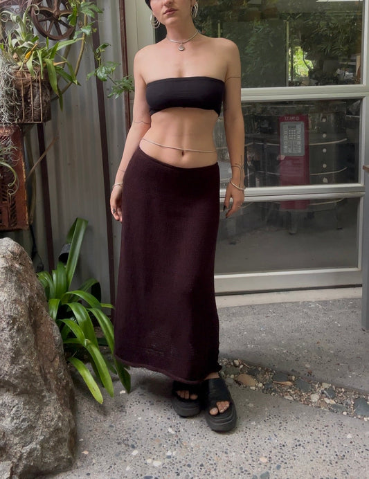 Andalusite Knit Maxi Skirt Knitting Pattern