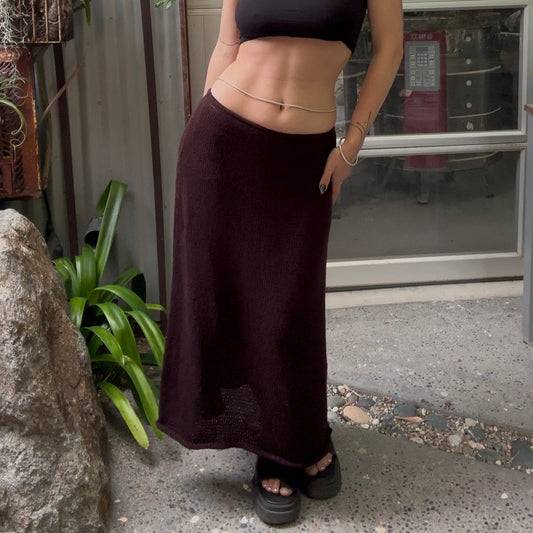 Andalusite Knit Maxi Skirt