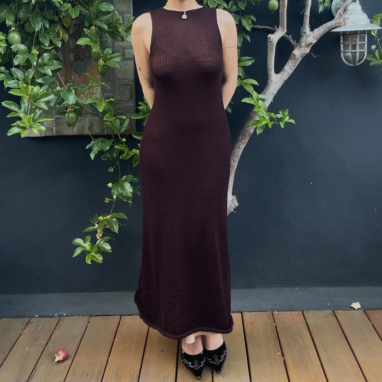 Coeini Knit Maxi Dress Knitting Pattern