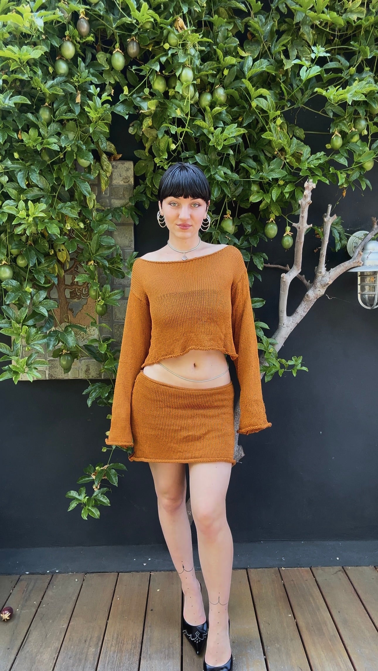 Selenite Knit Crop Sweater