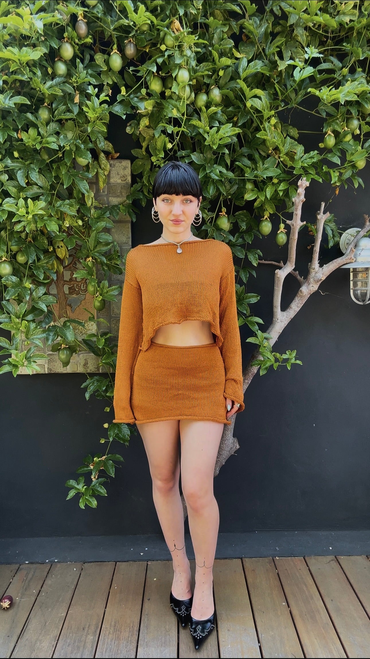 Selenite Knit Crop Sweater