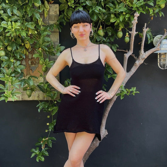 Onyx Knit Mini Dress Knitting Pattern