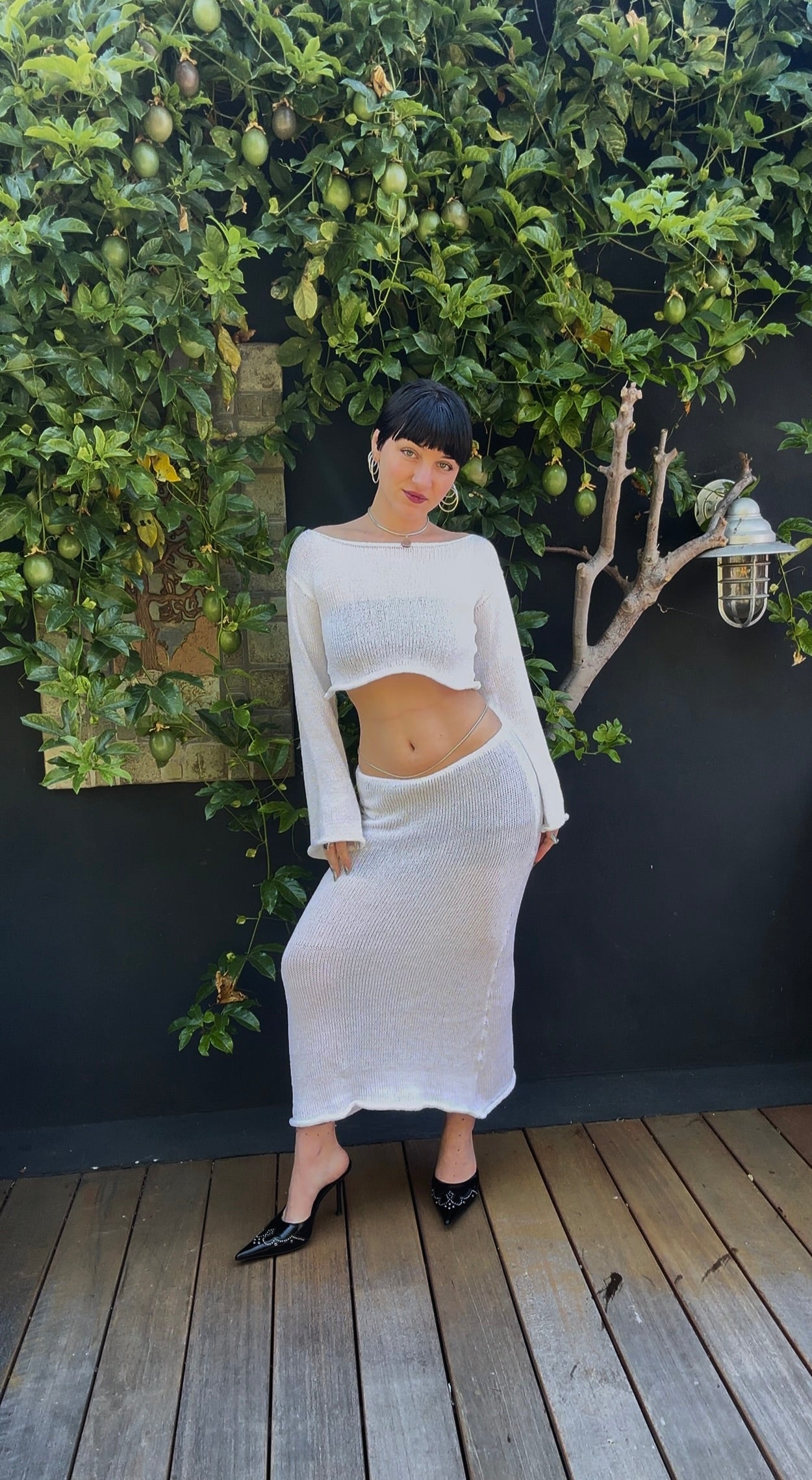 Nephelai Knit Maxi Skirt Knitting Pattern