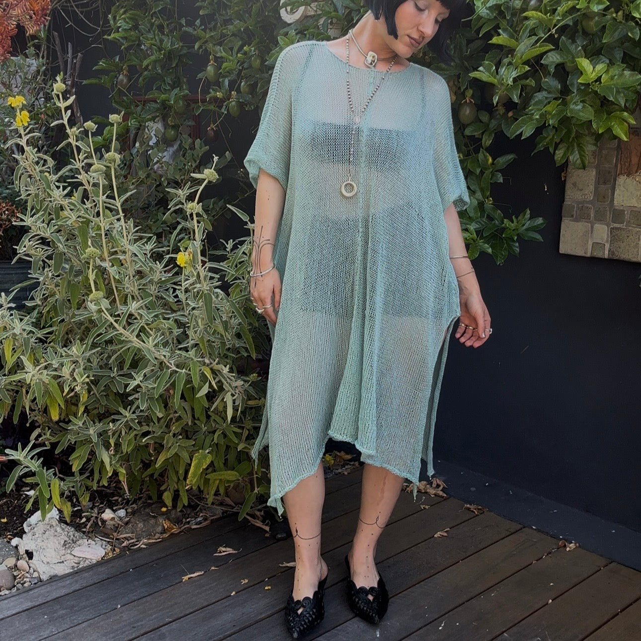 Selkie Knit Kaftan Dress