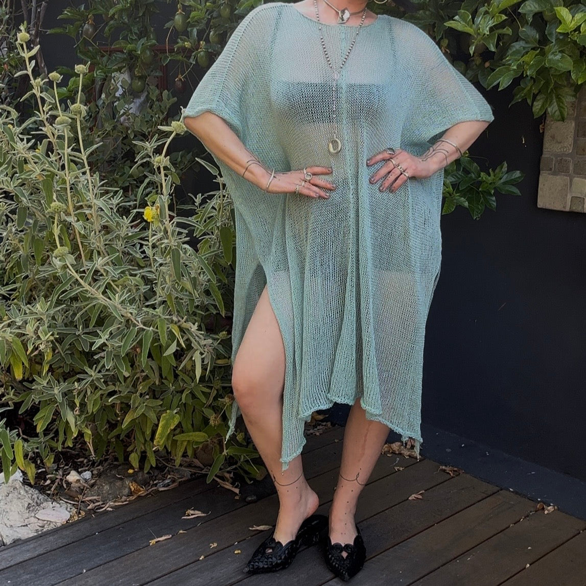 Selkie Knit Kaftan Dress