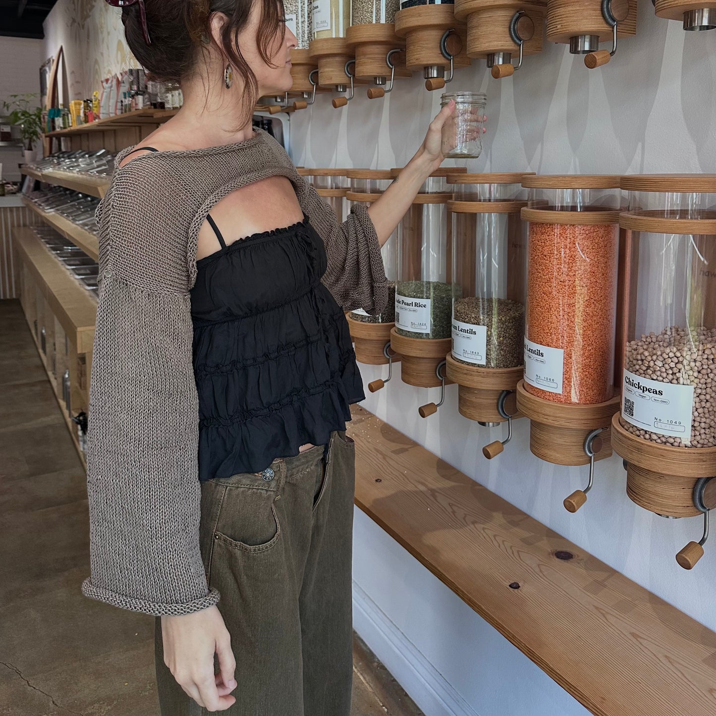 Oread Crop Shrug Sweater Top