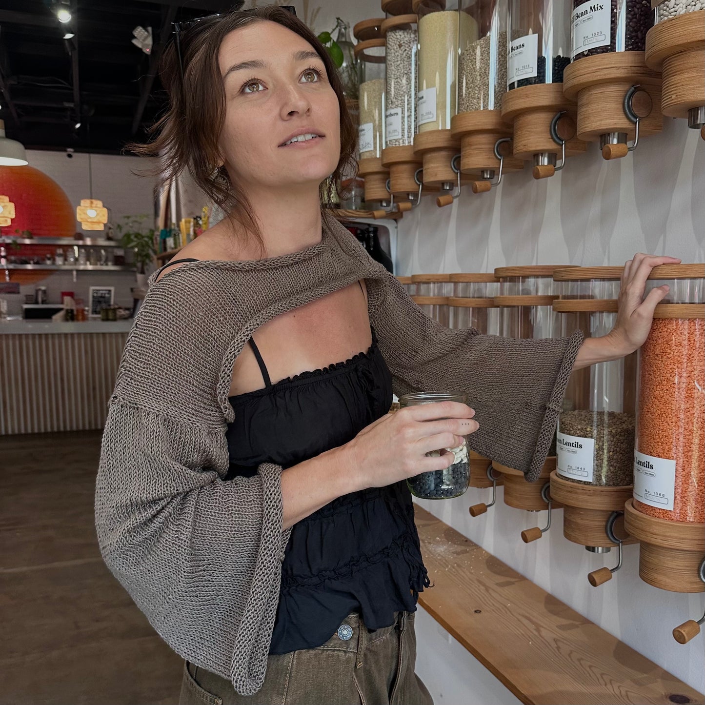 Oread Crop Shrug Sweater Top