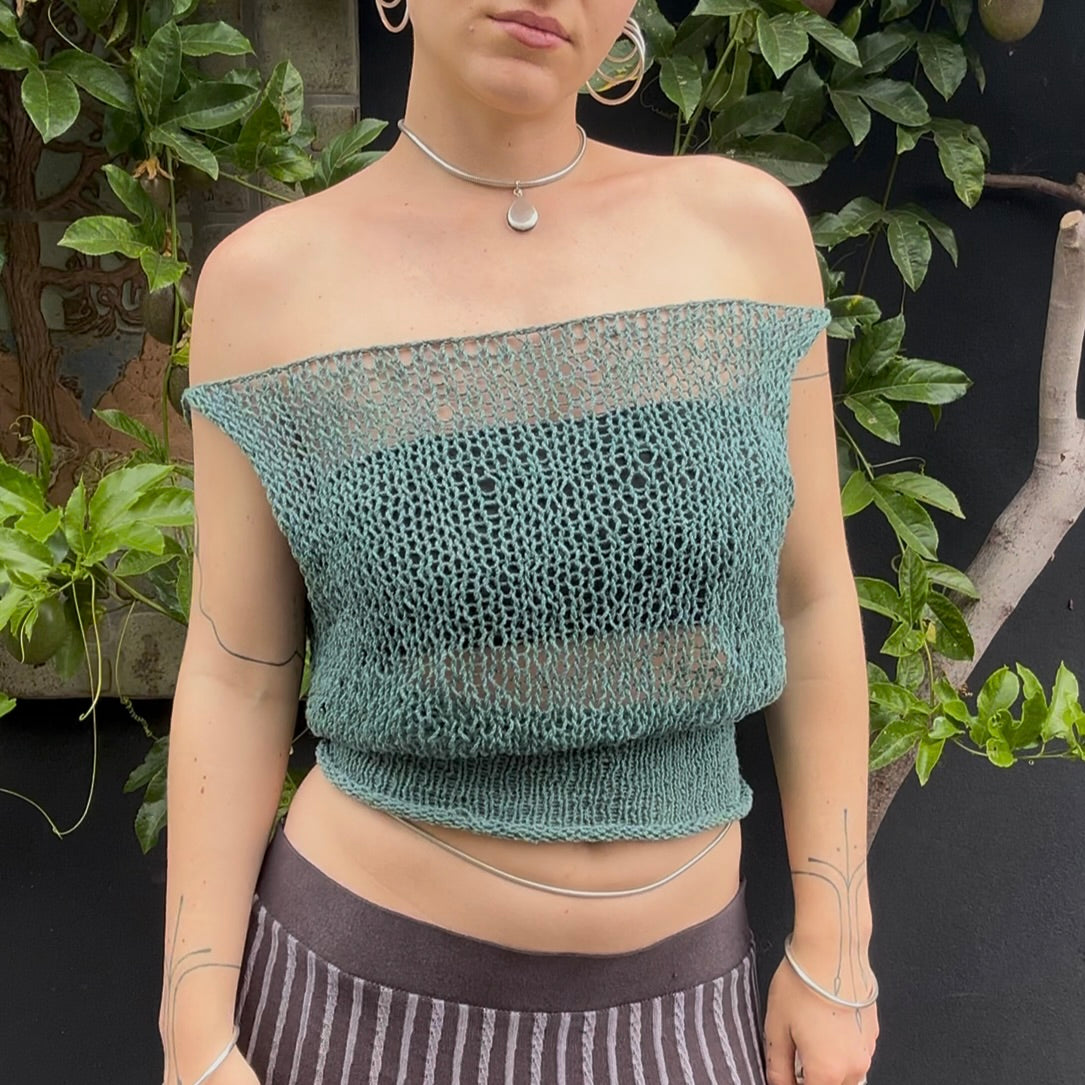 Oceanid Knit Crop Top