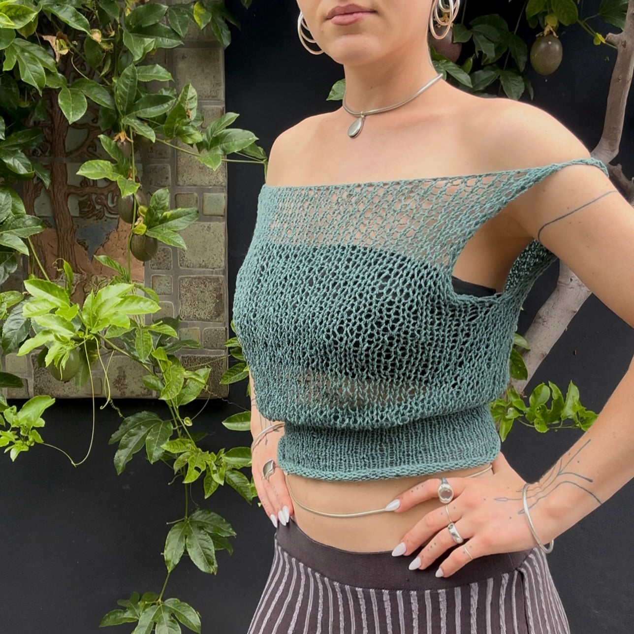 Oceanid Knit Crop Top