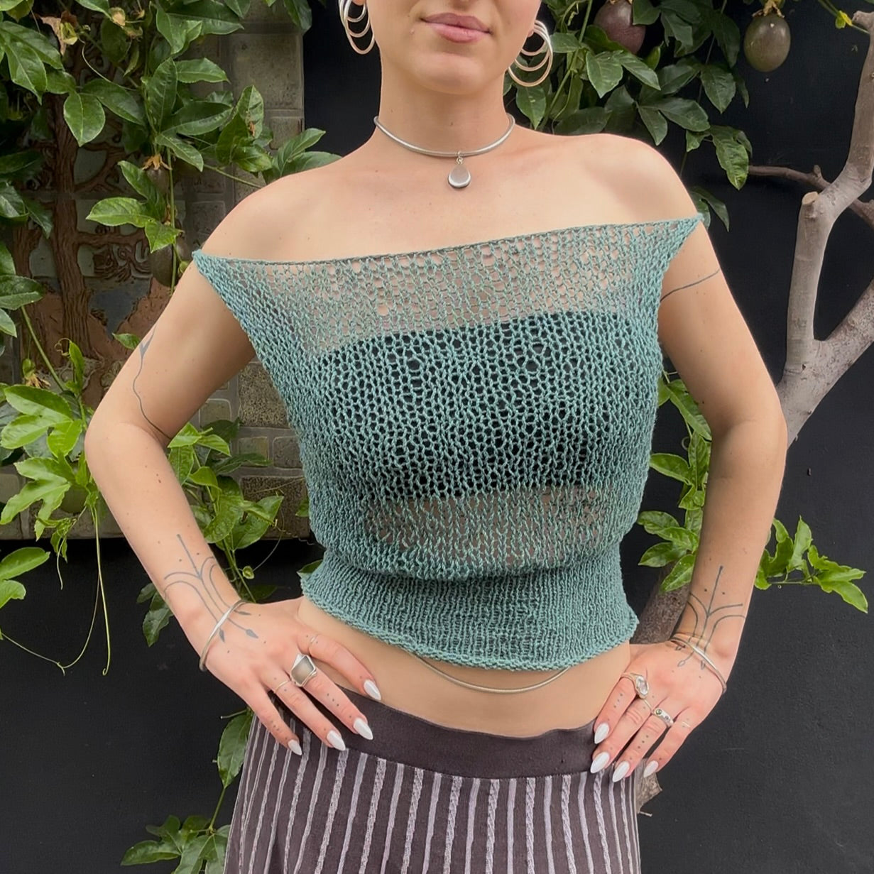 Oceanid Knit Crop Top